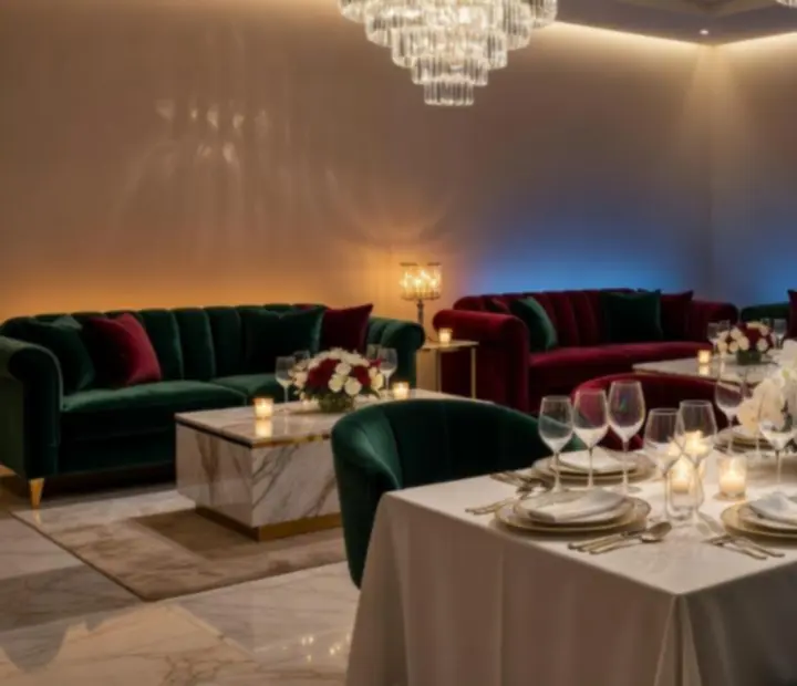 Luxus VIP szalon privát vacsorához és exkluzív eseményhez